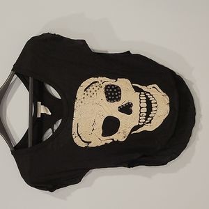 Agaci Cutout Back Skull Tee